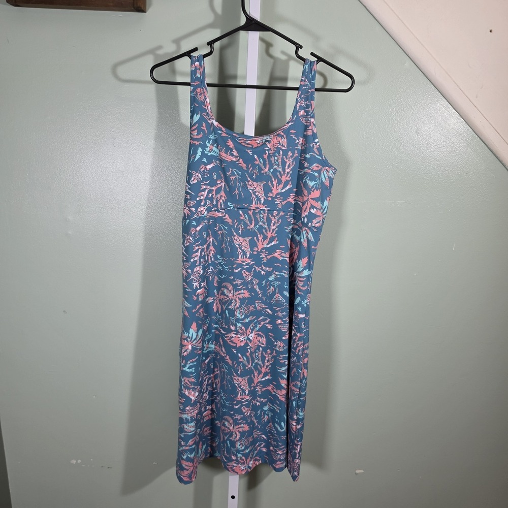 Columbia Women's PFG Freezer III Sleeveless Canyon Blue Kona Kraze Size Medium
